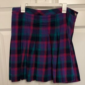 Blackmilk Purple, Pink, and Green Tartan Mini Skirt - Size 16